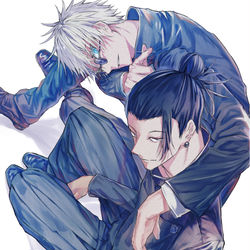This is a pixiv picture whose title is 呪のログ3とお知らせ(本誌バレあり).