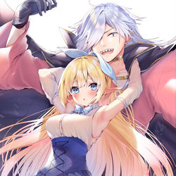 This is a pixiv picture whose title is 勇者になりたい魔人の冒険.