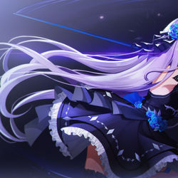 This is a pixiv picture whose title is Blue Rose.
