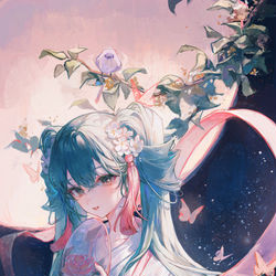 This is a pixiv picture whose title is 十五夜.
