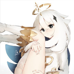 This is a pixiv picture whose title is パイモン.