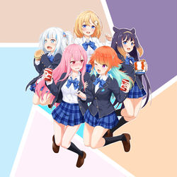 This is a pixiv picture whose title is ホロライブEN JKシリーズ!.