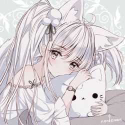 This is a pixiv picture whose title is もふ.