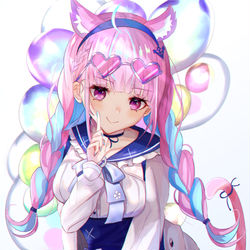 This is a pixiv picture whose title is 湊あくあ.