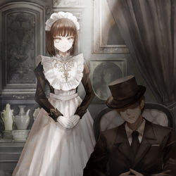 This is a pixiv picture whose title is 在りし日の.