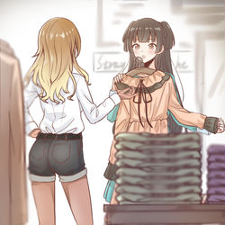 This is a pixiv picture whose title is 買い物.