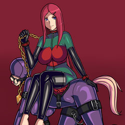 This is a pixiv picture whose title is Red-Hot Mistress Commission.