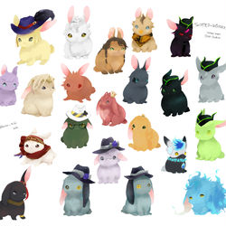 This is a pixiv picture whose title is ツイステラビット.