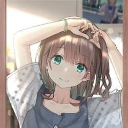This is a pixiv picture whose title is ヘアアレンジ.