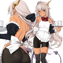 This is a pixiv picture whose title is メイドのドラゴン.