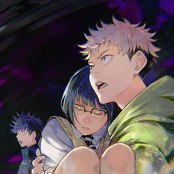 This is a pixiv picture whose title is 呪術廻戦.