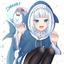 This is a pixiv picture whose title is Tights Gawr Gura.