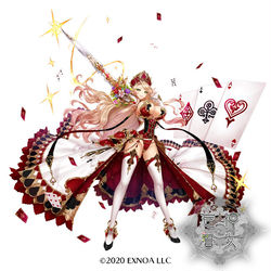 This is a pixiv picture whose title is 【巨神と誓女】スペード・クイーン.