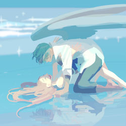 This is a pixiv picture whose title is 楽園へ連れてって.