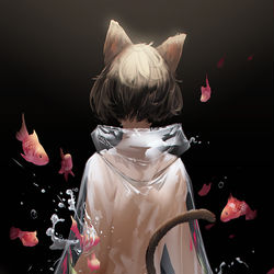 This is a pixiv picture whose title is 金魚鉢.