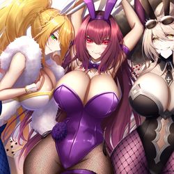 This is a pixiv picture whose title is カルデアバニークラブ.