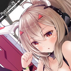 This is a pixiv picture whose title is 綾波改.