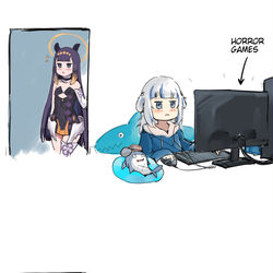 This is a pixiv picture whose title is Spooked.