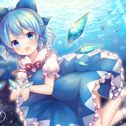 This is a pixiv picture whose title is 氷の湖.