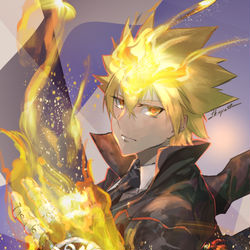 This is a pixiv picture whose title is 初代ボンゴレ.