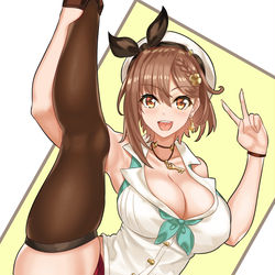 This is a pixiv picture whose title is ライザI字バランス部.
