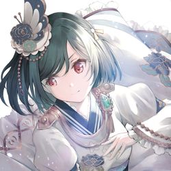 This is a pixiv picture whose title is 三船栞子.