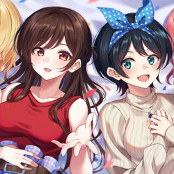 This is a pixiv picture whose title is かのかり.