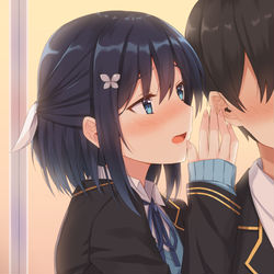 This is a pixiv picture whose title is 「…好きです。」.