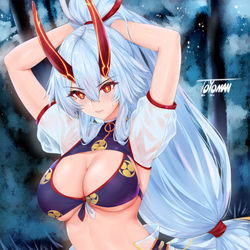 This is a pixiv picture whose title is 巴御前(水着).
