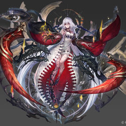 This is a pixiv picture whose title is 【シャドウバース】母なる君／穢れ状態.