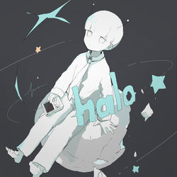 This is a pixiv picture whose title is 「halo」.
