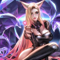 This is a pixiv picture whose title is KDA Ahri.