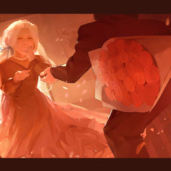 This is a pixiv picture whose title is お嬢さん、ぼくと駆け落ちしませんか.