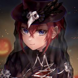 This is a pixiv picture whose title is ハロウィンイベリドルくん🎃🌹.