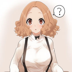 This is a pixiv picture whose title is 学校指定の制服を着る奥村春ちゃん.