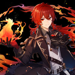 This is a pixiv picture whose title is ディルック.