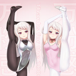 This is a pixiv picture whose title is 小长春一字马X2.