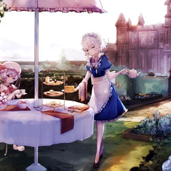 This is a pixiv picture whose title is お茶の時間.