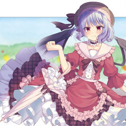 This is a pixiv picture whose title is レミリアお嬢様のお散歩.
