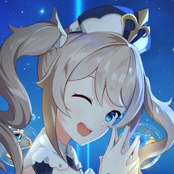 This is a pixiv picture whose title is 芭芭拉冲鸭！.