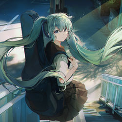 This is a pixiv picture whose title is ミク.