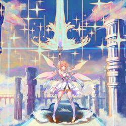 This is a pixiv picture whose title is 七元素の圣剑.