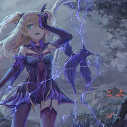 This is a pixiv picture whose title is 菲谢尔&迪卢克.