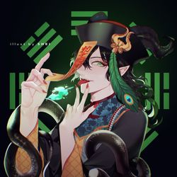 This is a pixiv picture whose title is ハロウィンマレウス🐉.