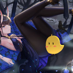 This is a pixiv picture whose title is 夜饗の籠.