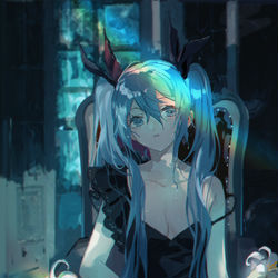 This is a pixiv picture whose title is 💙.