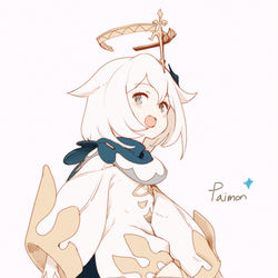 This is a pixiv picture whose title is paimon.