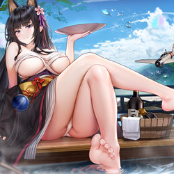 This is a pixiv picture whose title is 舰R赤城.