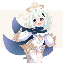 This is a pixiv picture whose title is 【Emergency】パイモン【food】.