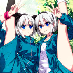 This is a pixiv picture whose title is I字バランス妖夢ちゃん！.
